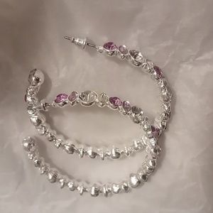 Avon Hoop Purple earrings